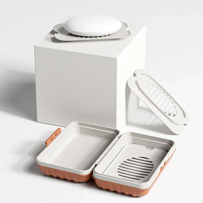 Home Essentials Bathroom Storage - Пластиковая мыльница с крышкой для ванной