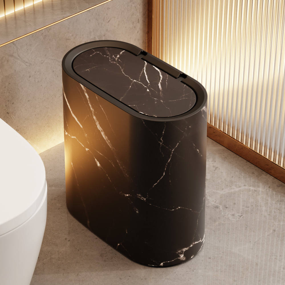Home Essentials Bathroom Storage - Минималистичный узкий мусорный бак для узких