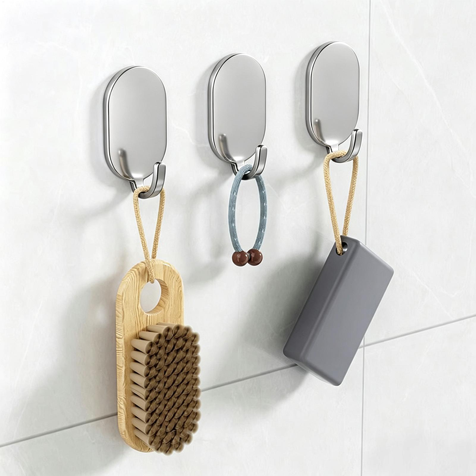 Home Bathroom Organizer - Водонепроницаемые крючки с прочным клеевым слоем,
