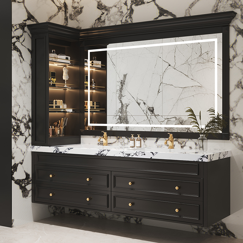 Черный дизайнерский шкаф для в – обзор и цена Home Bathroom Vanity Combo