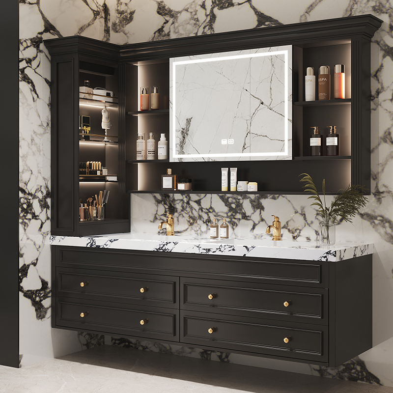 Черный дизайнерский шкаф для в – обзор и цена Home Bathroom Vanity Combo
