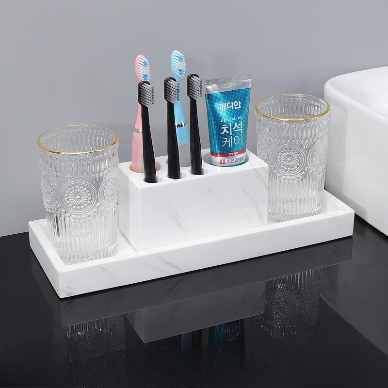 Мраморный поднос для ванной ко – обзор и цена Home Bathroom Organizer