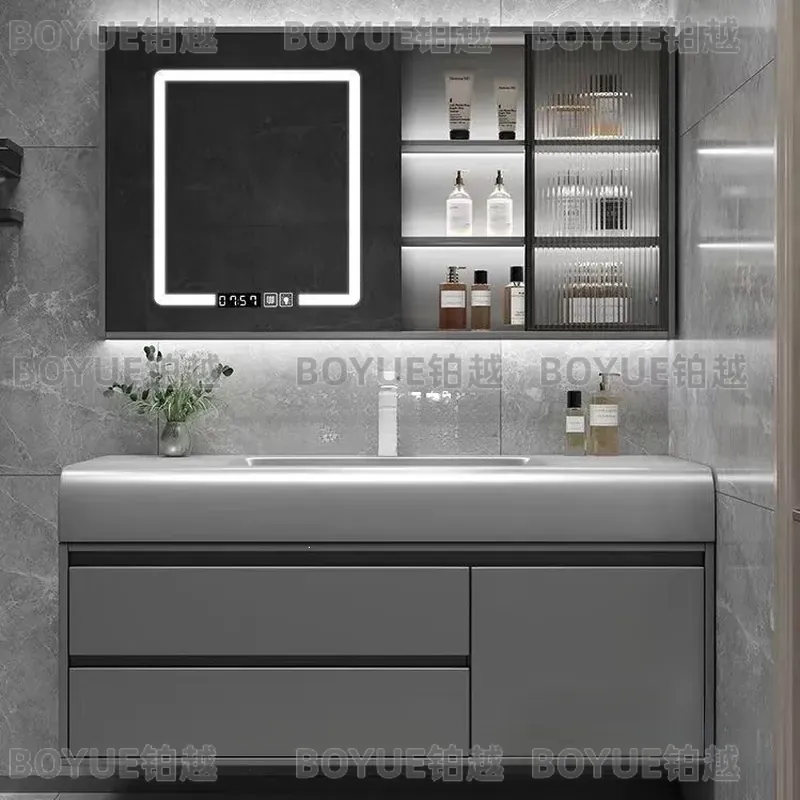 Умный настенный шкаф-тумба для – обзор и цена Home Bathroom Vanity Combo