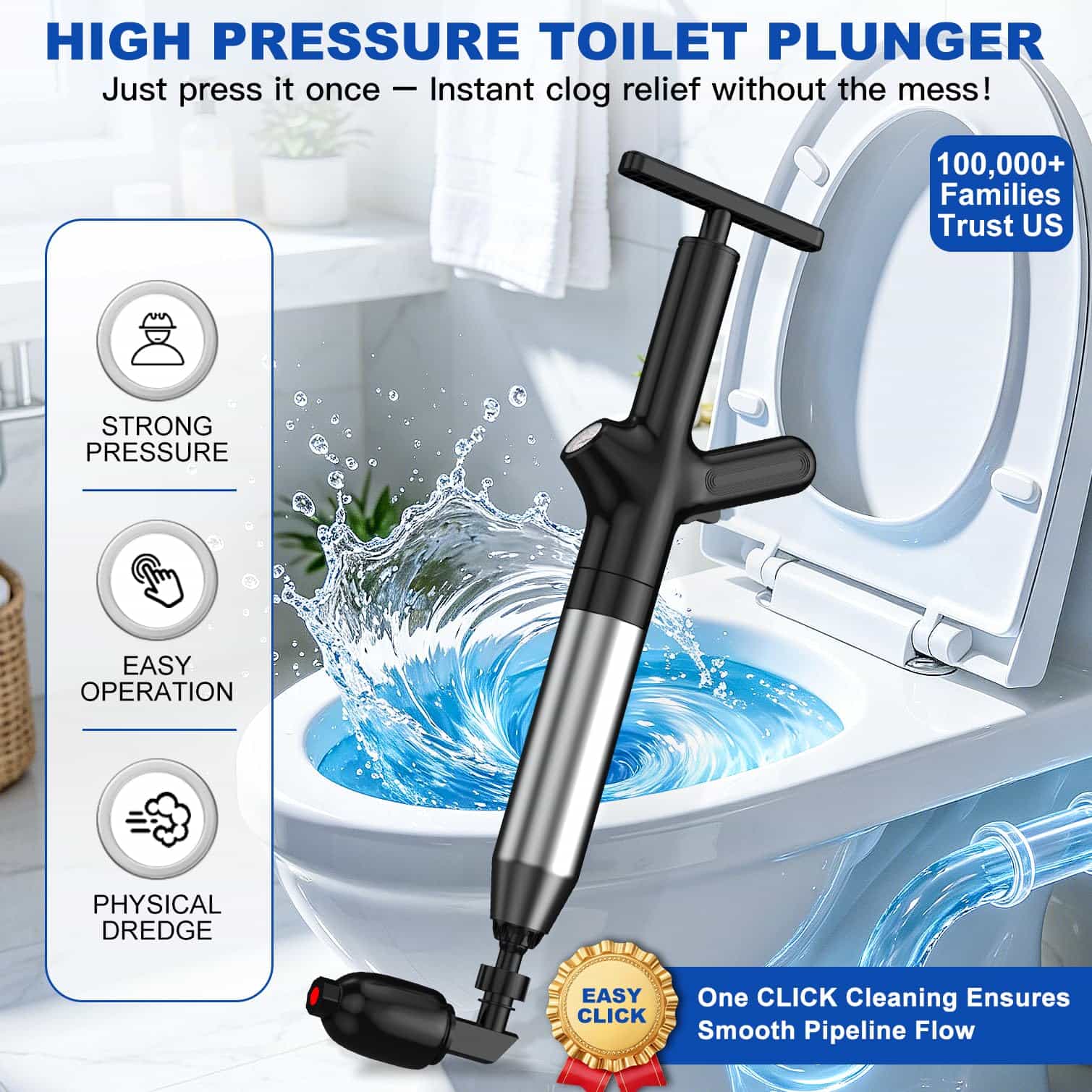 Универсальный приспособление д – обзор и цена Plunger Toilet